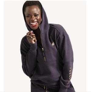 NWT Peloton Purple Chic 1/2 zip hoodie